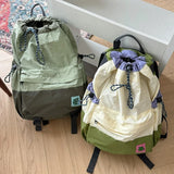 Qfdian Spring Summer New Lightweight Fre Color Colion Street Travel Bapa oulder Bag op Bag Dual Layer Soft Nylon Ba...