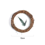 Qfdian  Artificial Rattan Frame Home Room Wedding Christmas Halloween Party Outdoor Yard Garden Decor DIY Bride Wreath Hanging Accessory