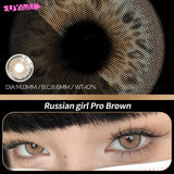 Qfdian  Natural Brown Big Eyes Color Contact Lenses for Eyes Blue Beauty Natural Pupils Style Lens Contacts Fast Shipping Yearly