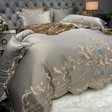 Qfdian European-Style Bed Sheet Four-Piece Set 100 Cotton High-End Atmospheric Ice Silk Quilt Cover Pure Cotton Bedding