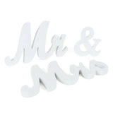 Qfdian  Wedding Decoration Mr & Mrs Wooden Letters Sign For Wedding Table Decor Home Desktop Ornaments Anniversary Event Photo Props