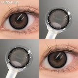 Qfdian  1 Pair Colorcon Korean Lenses Color Contact Lenses For Eyes Lenses Natural Lens Cosmetic Contact Lens Fashion Pupils