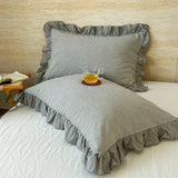 Qfdian  Cotton Lace Pillow Cover One Pair 48x74cm Pillow Core Inner Liner Washable Bedroom Decoration Pillow Case Bedding Accessories