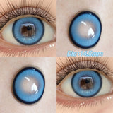 Qfdian  2pcs/pair Beauty Purple Contact Lens for Eyes Blue Pupil Cosplay Makeup Lens  Anime Red Eye Lens Halloween Green Contact