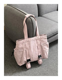 Qfdian Japanese Simple Solid Women's Handbags Fashion All Match Y2k Aesthetic Chic Shoulder Bags Casual Streetwear Vintage Underarm Bag