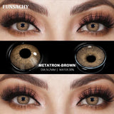 Qfdian  1 pair Colored Lens Natural Korean Contact Lenses Grey Eyes Pupils Cosmetics Fashion Soft Contacts Lens Makeup Lenses