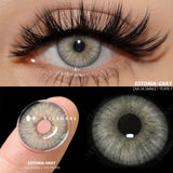 Qfdian 1 Pair New Colored Contact Lenses Fashion Green Eyes Lenses Natural Blue Lenses Gray Contacts Fast Delivery Yearly Lens