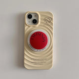Qfdian 4 Colors simple summer magnetic phone case for iphone 14pro 14 13 15promax 13promax 15 12 pro max stand holder circle shell