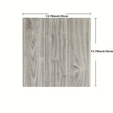 Qfdian 5pcs/10pcs 35X35cm 3D Wall Stickers DIY Wood Grain Foam Self-Adhesive Waterproof Moisture-Proof Ceiling Bedroom Wallpaper