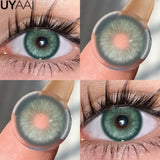 Qfdian  Color Contact Lenses Beauty Makeup Colorcon Fashion Blue Eyes Lenses Green Eyes Contact Natural Brown Lenses For Eyes