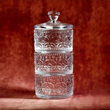 Qfdian  Glass Candy Jar with Lid Sensory Decor Vanilla Beans Jewelry Glass Organizer Vanilla Bean Storage Canister Bath Salt Vessel Gift