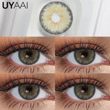 Qfdian  Cleopatra Series NEW Colored Pupils Makeup Green Contact Lenses Beauty Women Colored Pupils Cosmetic Brown Natural Pupils