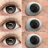 Qfdian  2pcs/pair Beauty Colored Contact Lenses Natural Magnifying Pupil Pink/Blue/Gray/BlackBest Selling Lenses