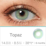 Qfdian 0~-6.00）Natural Colored Contact Lenses with Prescription Myopia Lenses with Degree Brown Lenses Gray Pupils Fast Shipping