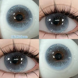 Qfdian  Daily Disposable 10PCS Colored Contact Lenses for Eyes Myopia Lens Beauty Pupils Eye Lenses Fashion Blue Purple Lenses