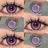 Qfdian  2PCS Halloween Myopia Contact Lenses Cosplay Colored Contact Lenses Prescription Lens Natural Pupils Eye Color Lenses