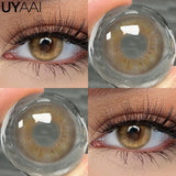 Qfdian  Contact Lenses Beauty Black Lens Makeup PATTAYA Green Lens Blue Eyes Color Lenses Natural Brown Lens Cosmetics Gray Eyes