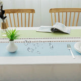 Qfdian  ‌Nordic Tablecloth Waterproof and Easy To Clean Rectangular Household Dining Table Cloth Simple Dustproof and Wear-resistant