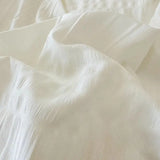 Qfdian Lace Bedding Set for Girls, Princess Duvet Cover with Sheet, Soft Washed Cotton, French Romantic Home Textiles, Elegant and Soft