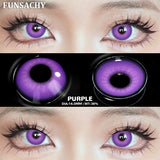 Qfdian  1 Pair Red Cosplay Contact Lenses for Eyes Vampire Black White Lenses for Halloween Eye Makeup Eye Contacts Beauty Lens