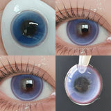Qfdian  New 1Pair Fashion Big Lenses Myopia Colored Contact Lenses for Eyes Beauty Blue Eyes Lenses Green Pupils Brown Grey Lens