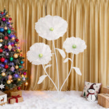 Qfdian  Wedding Decorations for Reception,5.58 Ft Giant Flowers for Decoration,Big Artificial Silk Flowers for Party Banquet Background,