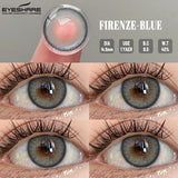 Qfdian 1 Pair Colored Contact Lenses for Eyes Natural Fashion Lenses Gray Beauty Pupils Blue Eye Lenses Cosmetics Soft Lenses