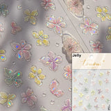 Qfdian Hipster Pure White Flowers Rose Spring Lily Peony Camellia Daisy Jelly Cherry Blossom Magnolia Nail Art Stickers Manicure Decals