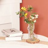 Qfdian  1pc Transparent Glass Vase, Creative Female Body Vase, Party Decoration Glass Vase，Valentine's Day Decoration