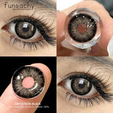 Qfdian  Color Contact Lenses for Eyes 1 Pair Gray Fashion Cosmetic Lenses Green Pupils Gray Natural Eye Contacts Women Eye Lens