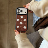 Qfdian  ins Girl Lily Flower Applicable to Apple 17 Mobile Phone Case iPhone17Promax New 16 Premium Sense 15 Protective