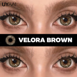 Qfdian  NEW Contact Lens Beauty Color Contact Cosmetics Colored Pupils Colorcon Water Light Black Eye Contact Lens with Big Pupil