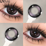 Qfdian  Contact lenses Makeup Color Contacts Lens Colorcon Water Light Cosmetics Blue Eyes Lens Beauty Green Pupils Fashion Eyes
