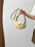 Qfdian Luxury Design Fashion Sweet Y2k Aesthetic Shoulder Bag Korean Chic Kawaii Star Handbags All Match Office Lady Crossbody Bags