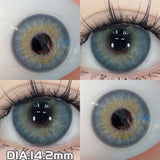 Qfdian  1pair Halloween Colored Contact Lenses With Cosplay Red Contact Lenses Blue Beauty Makeup Lens Purple Pupils Cute Lens