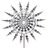 Qfdian  New Metal Windmill 3D Wind Dynamics Wind Catcher Outdoor Garden Lawn Wind Vane Courtyard Decoration