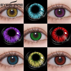 EYESHARE 1Pair Cosplay Color Contact Lenses for Eyes Halloween Beauty Makeup Yearly Contacts Lenses Eye Cosmetic Color Lens Eyes