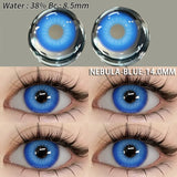 Qfdian 1 Pair Fashion Pink Cosplay Anime Lenses Color Contact Lenses for Eyes Cosmetics Purple Lenses Yearly Eye Contact Lens