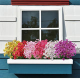 Qfdian 60 Bundles Artificial Flowers for Outdoor No Fade Fake Plastic Outside Flowers Faux Plants for Decoration Hanging Planters