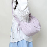Qfdian Fashion Simple Pleated Women Cloud Bags Vintage Y2k Aesthetic Casual Handbags 2025 All Match Streetwear Trendy Shoulder Handbags
