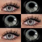 AMARA Gray Lenses 1 Pair Colored Contact Lenses for Eyes for Dark Eyes Natural Eye Contact Fashion Lenses 14/14.2/14.5mm