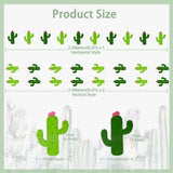 Qfdian  3Pcs Green Cactus Party Paper Banners Decoration Hanging  Fiesta Mexican Tropical Birthday Baby Shower Luau Hawaiian Party Decor