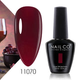 Qfdian  15ml 334 Blue Pink Colors Nail Gel Polish Soak Off UV LED Nail Lacquer Varnish Semi Permanent Nail Art Gel For Nail Art