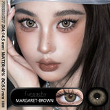 Qfdian  2Pcs New Color Colored Contact Soft Circular Lenses Beauty Pupil Brown Series Eyes Makeup Blue High Quality Softlens