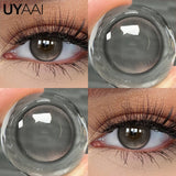 Qfdian  Color Contact Beauty OMG Series Colorcon Black Lens Big Eyes Cosmetic Green Lenses Colorcon NEW NAJIA Series Blue Pupils