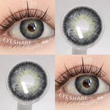 Qfdian NEW 1Pair Natural Colored Contact Lenses For Eyes Beauty pupillents Grey Pupils Brown Contacts New Cosmetic Eyes Makeup