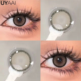 Qfdian  Color Contact Lenses Black Lens For Eye Cosmetic Woman accesories Blue Eyes Contact Makeup Beauty Colorcon Water Light