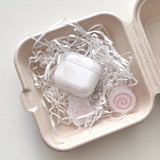Qfdian  Cute fish rolls are suitable for Apple earphone case airpods4 wireless bluetooth earphone case.