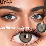Qfdian  NEW Color Contact Lenses Siri Series Women Makeup Color Pupils Natural Contact Lens Cosmetics Beauty Green Lens Blue lens