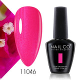 Qfdian  15ml 334 Blue Pink Colors Nail Gel Polish Soak Off UV LED Nail Lacquer Varnish Semi Permanent Nail Art Gel For Nail Art